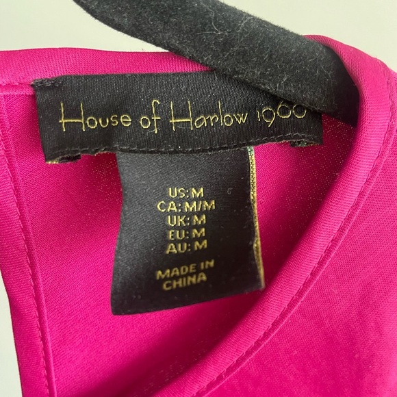 House of Harlow 1960 Sleeveless Midi Long Pink Dress Size M - Picture 2 of 3